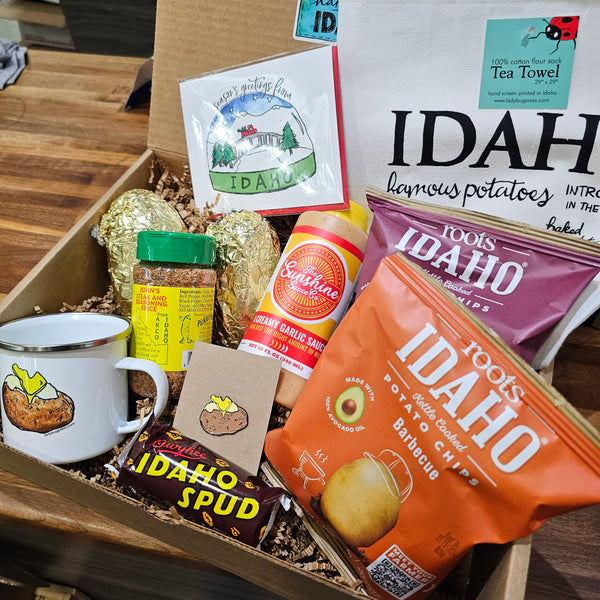 Large Idaho Famous Potatoes Gift Box, local gifts by Handmade Idaho