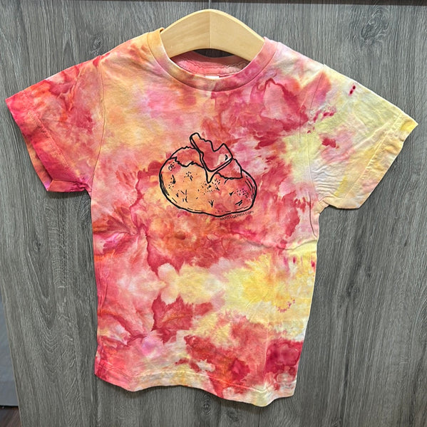 Ice Dyed Spud Kids T-shirt, eco-friendly waterbased inks, Kid sizes