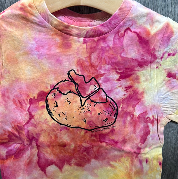 Ice Dyed Spud Kids T-shirt, eco-friendly waterbased inks, Kid sizes