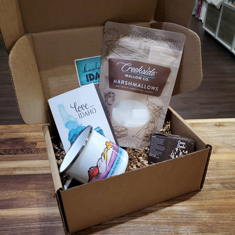 Hot Cocoa Box, local gifts Handmade Idaho