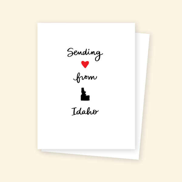 Greeting Card - Sending love from Idaho