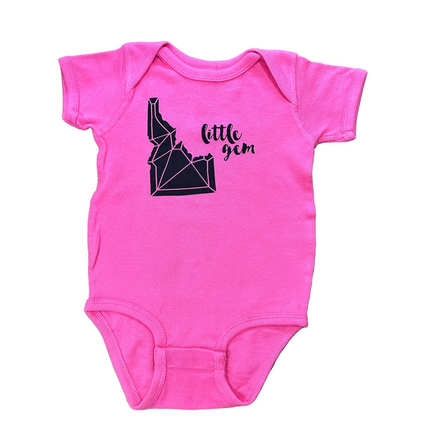 Idaho Little Gem Onesie, Assorted Colors, Eco-friendly waterbased inks