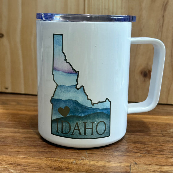 Idaho Heart Mug with Lid