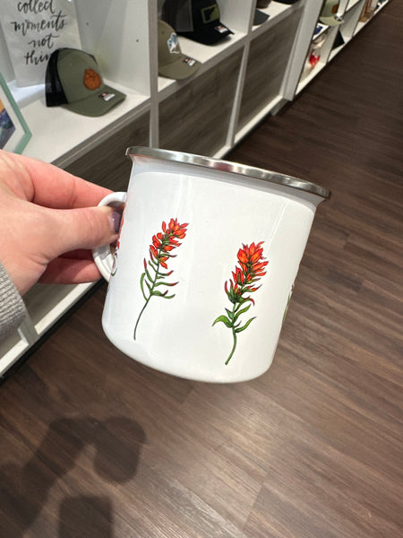Castilleja Wildflower Enamel Mug