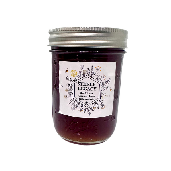 Steele Honey Half Pint Jar, 12oz Clover and Wildflower Flavor