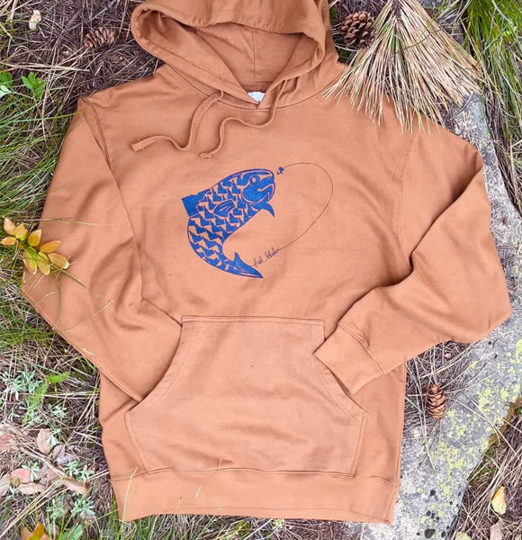 Fish Pullover Hoodie, BANANA ink
