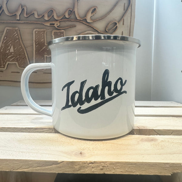Retro Idaho Enamel Mug