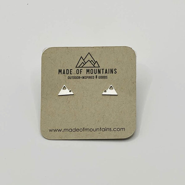 Mini Mountains Stud Earring, Gold