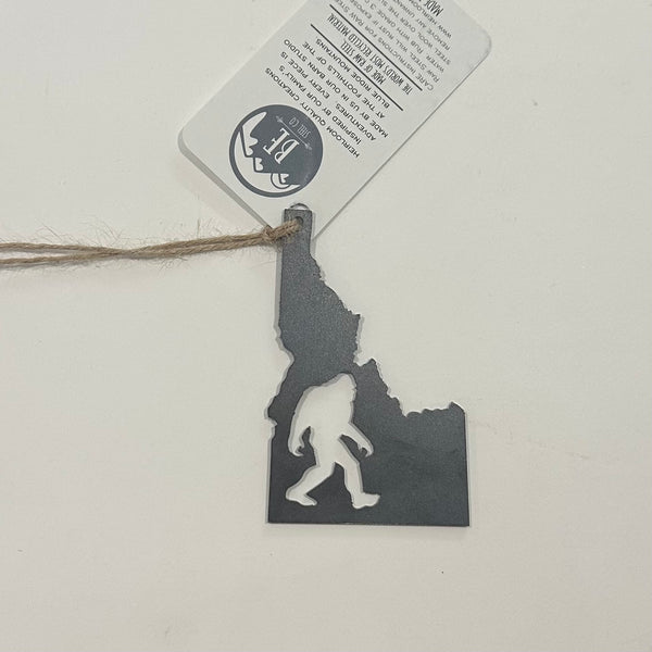 Yeti in Idaho Steel Ornament