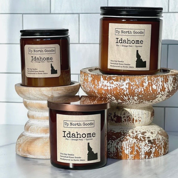 Up North Goods 14oz Soy Candles, Assorted Scents Including Huckleberry