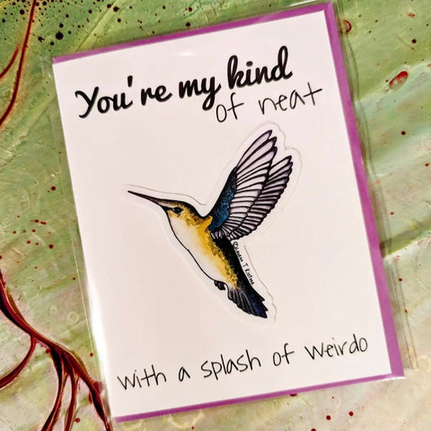 Lauren T Kistner Arts Card + Sticker "You're My Kind of Neat"