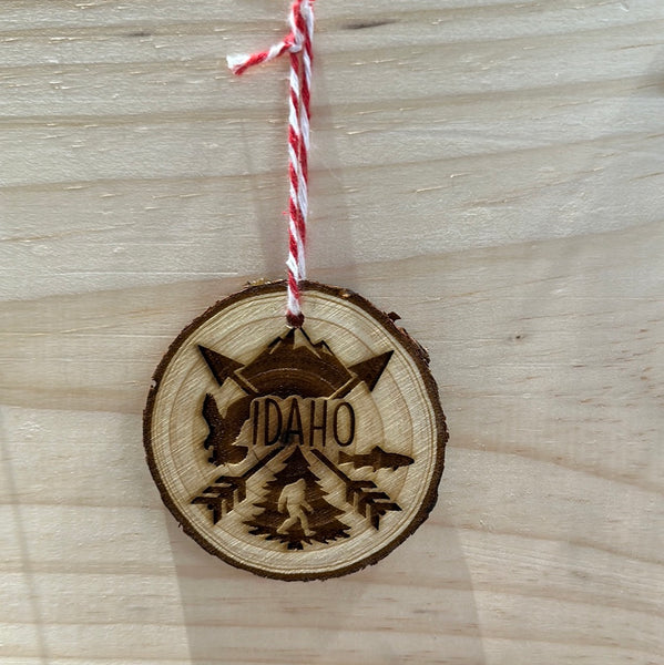 ORN Idaho 4 Points Ornament Live Edge