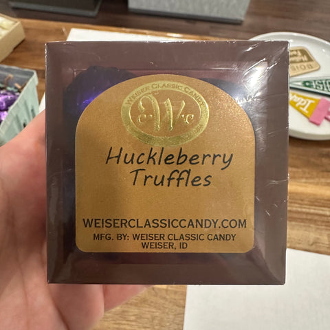 Huckleberry Truffles 4 Pack, Weiser Candy