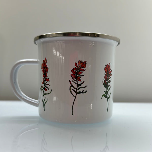 Castilleja Wildflower Enamel Mug