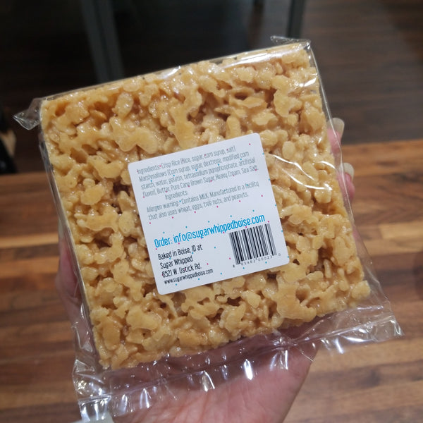 Salty caramel rice crispie treats gluten-free