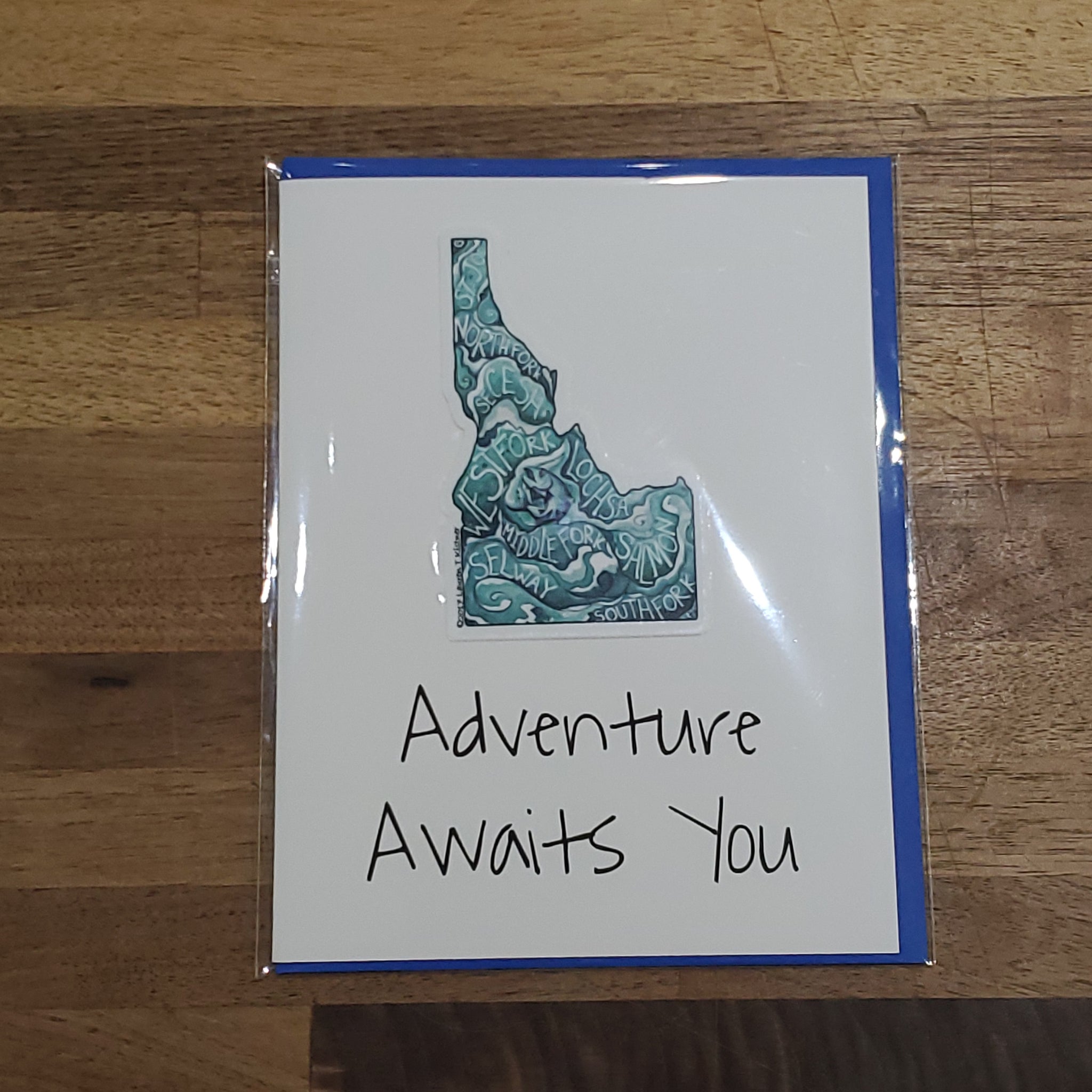 Lauren T Kistner Arts - Card + Sticker "Adventure Rivers"