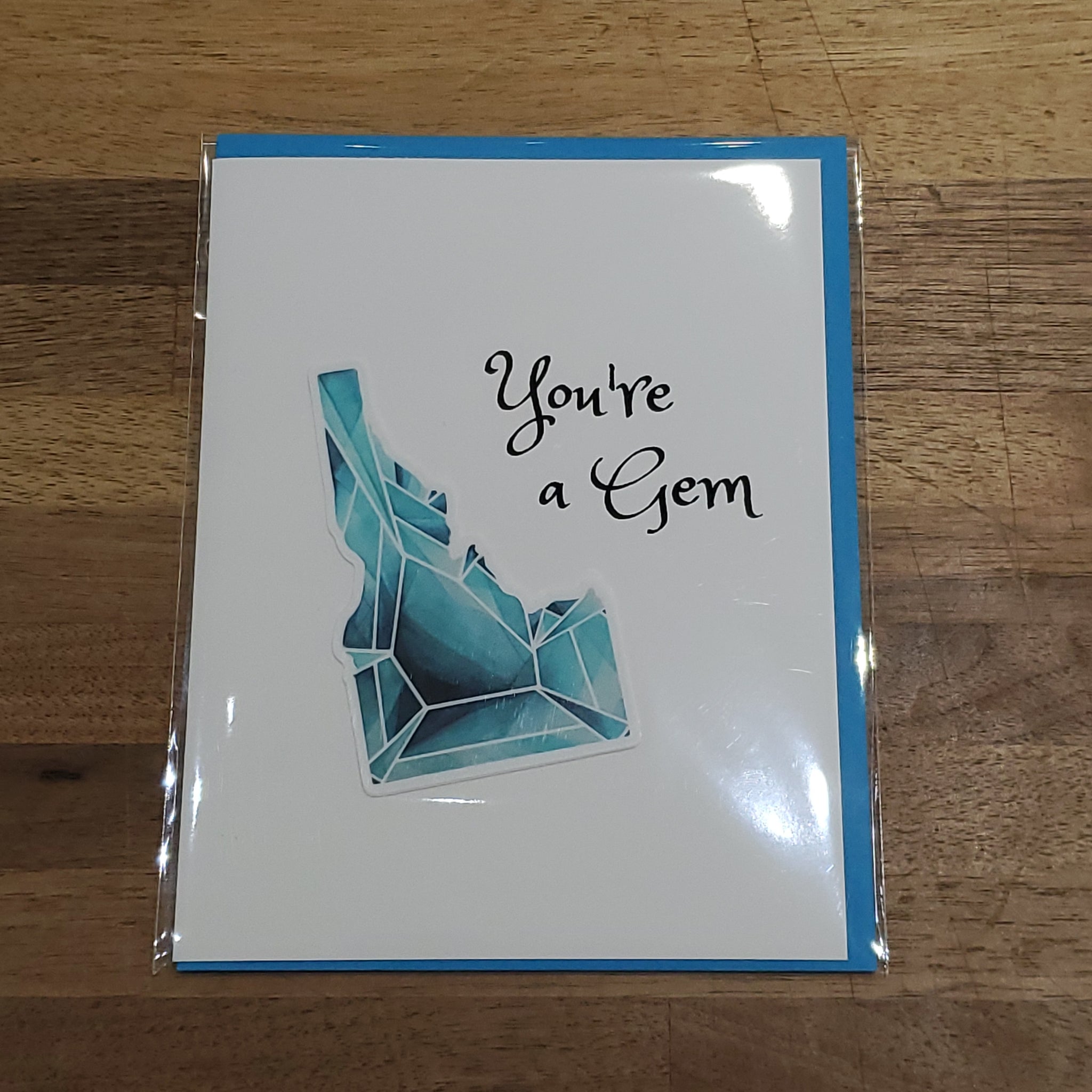 Lauren T Kistner Arts - Card + Sticker "You're a Gem"