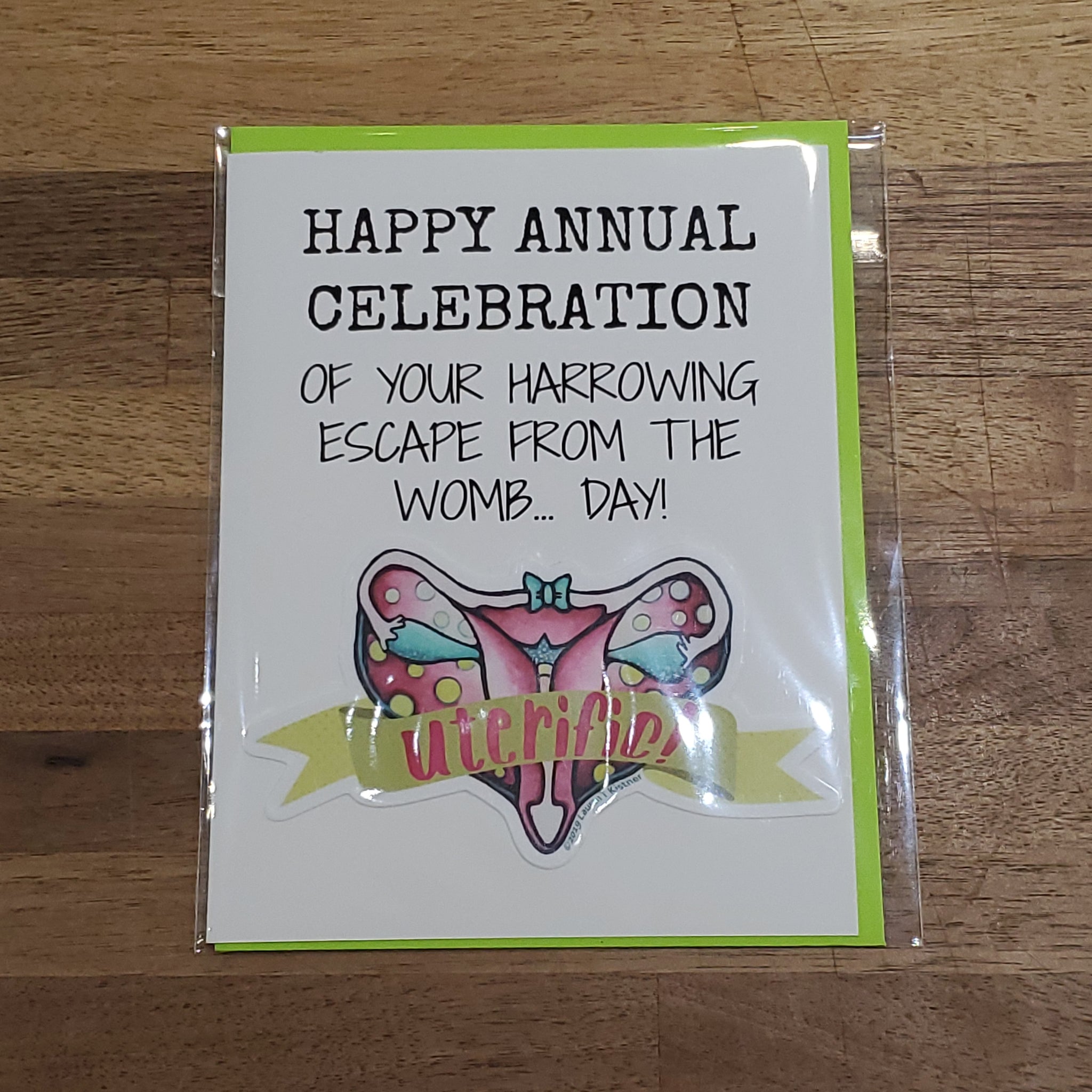 Lauren T Kistner Arts - Card + Sticker "Birthday Card"