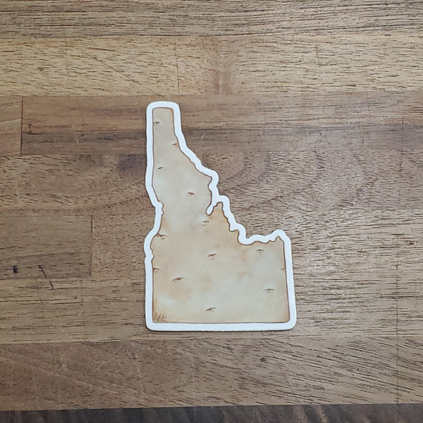 Lauren T Kistner Arts - Potatoho - Idaho - Indoor/Outdoor Vinyl Sticker