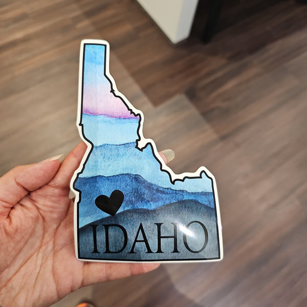 Idaho heart sticker