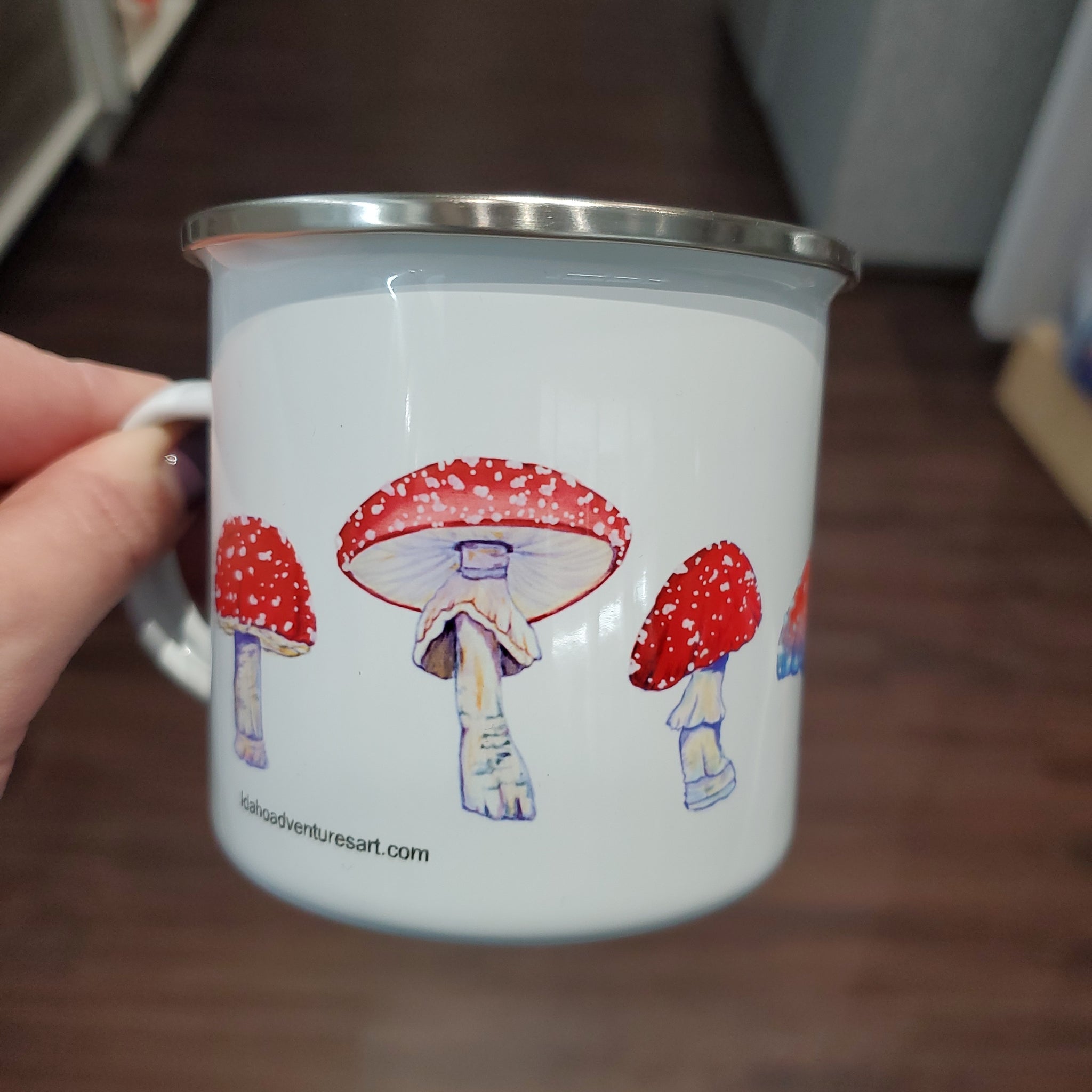 Mushroom Enamel Mug