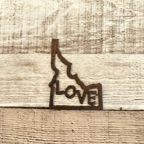 Idaho Shaped Outline Love Iron Magnet