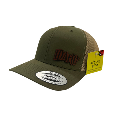Idaho Leather Patch Adjustable Hat