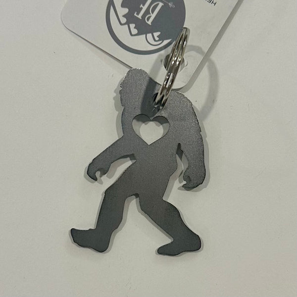 Bigfoot Steel Keychain