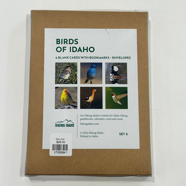Hiking Idaho, Birds of Idaho Set 2 Greeting Cards 6pack