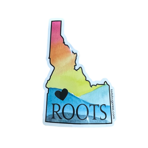 Idaho Roots Watercolor Sticker