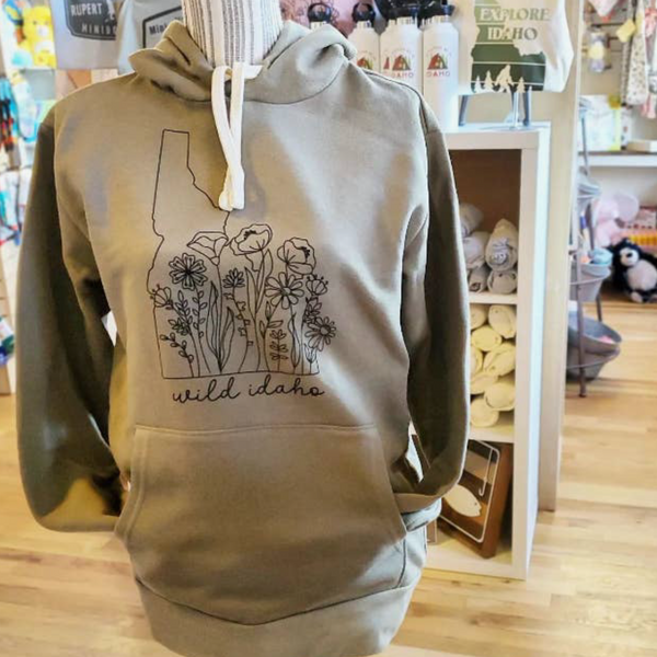 Wildflower State Hoodie, Olive
