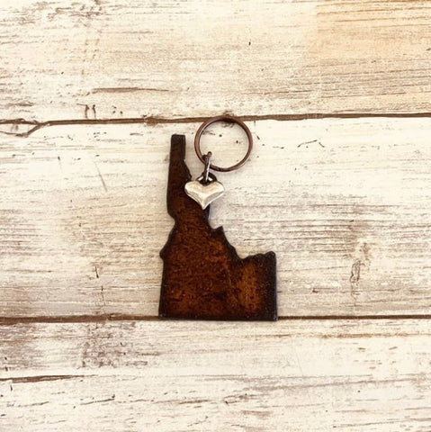 Idaho with Heart Keychain