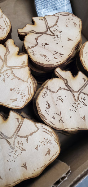 Idaho Spud Wood Magnet