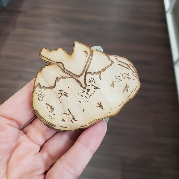 Idaho Spud Wood Magnet