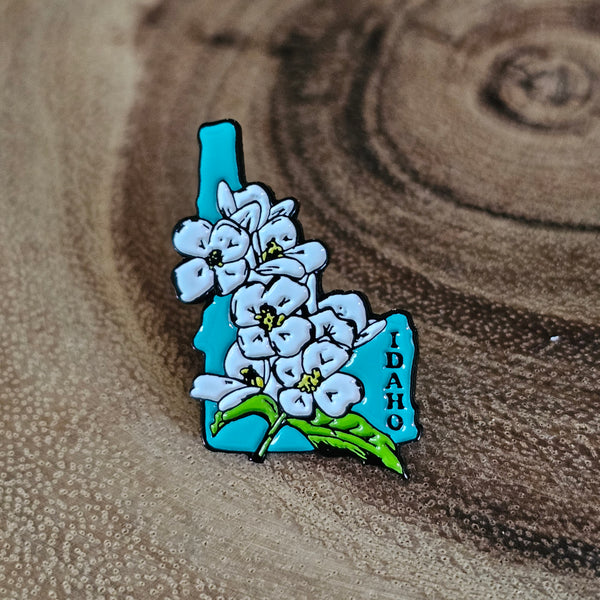 Idaho Syringa, Idaho’s State Flower Enamel Pin