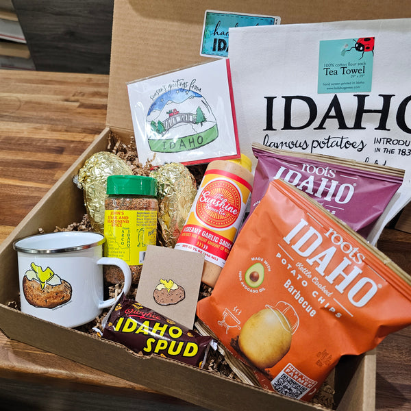 Large Potato Box, local gifts Handmade Idaho