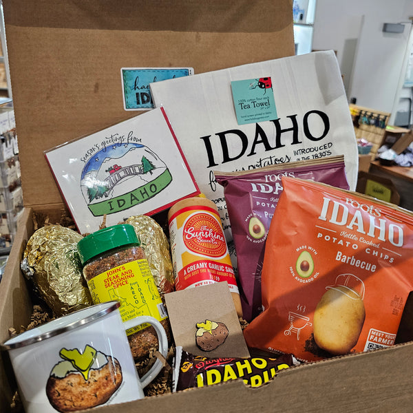 Large Potato Box, local gifts Handmade Idaho