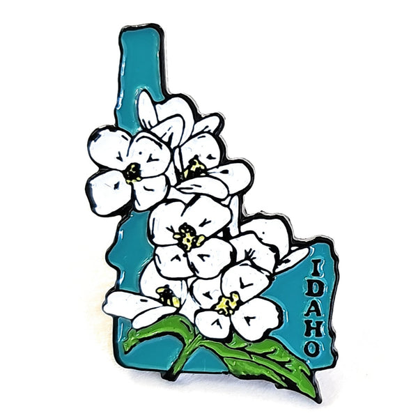 Idaho Syringa, Idaho’s State Flower Enamel Pin