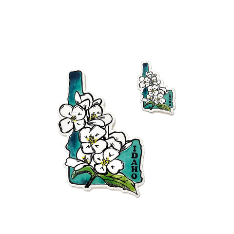 Idaho Syringa Sticker, Idaho’s State Flower