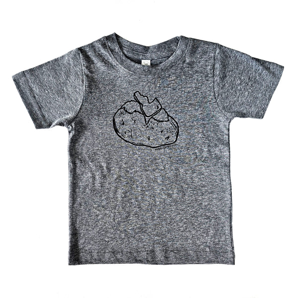 Toddler Idaho Spud T-shirt, eco-friendly waterbased inks, toddler sizes
