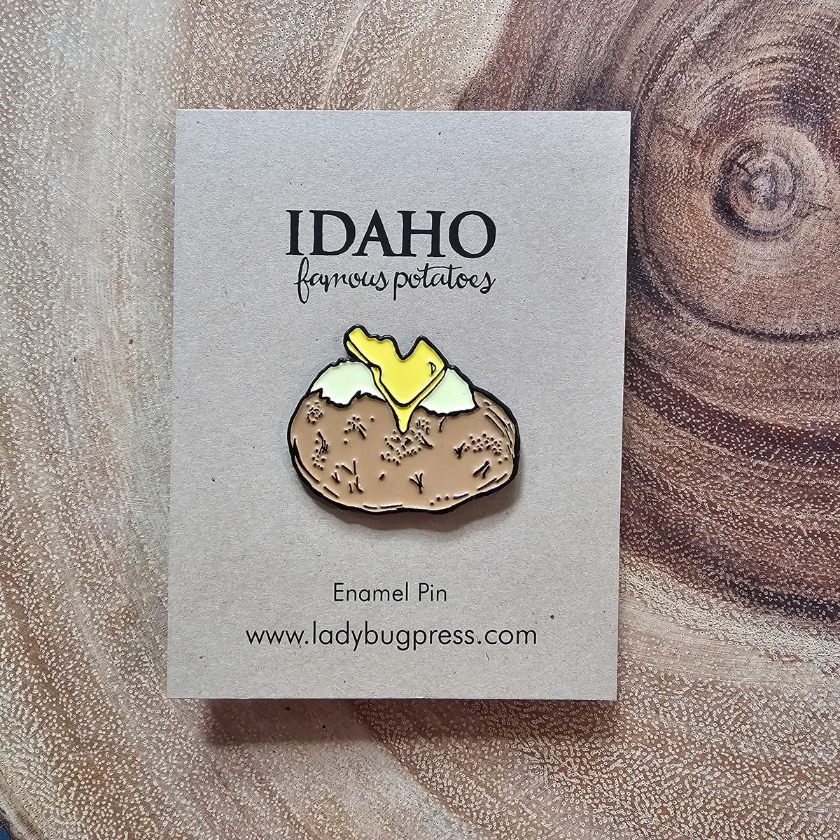 Idaho Spud Enamel Pin – Handmade Idaho