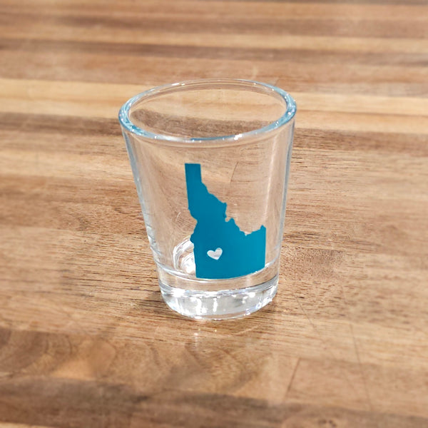 Idaho Heart Shot Glass