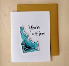 Lauren T Kistner Arts - Card + Sticker "You're a Gem"