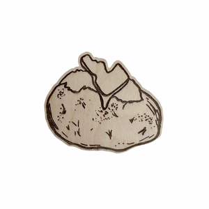 Idaho Spud Wood Magnet