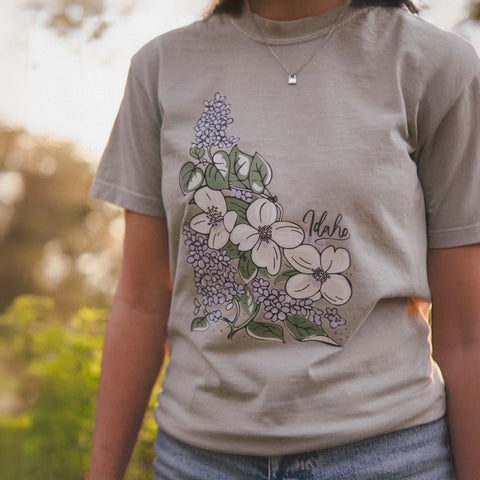 Idaho State Flower, Syringa Tshirt CDA