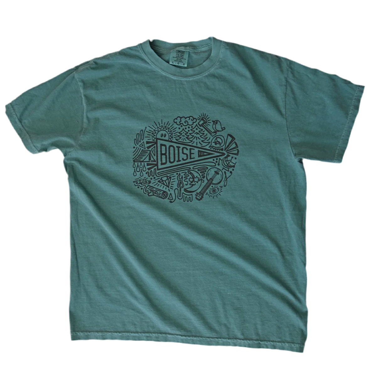 Boise Pennant T-shirt, BANANA ink