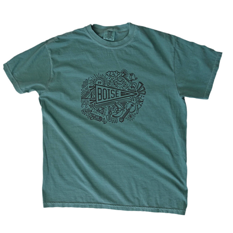 Boise Pennant T-shirt, BANANA ink