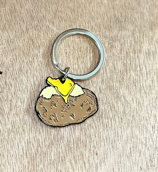 Idaho Spud Enamel Keychain