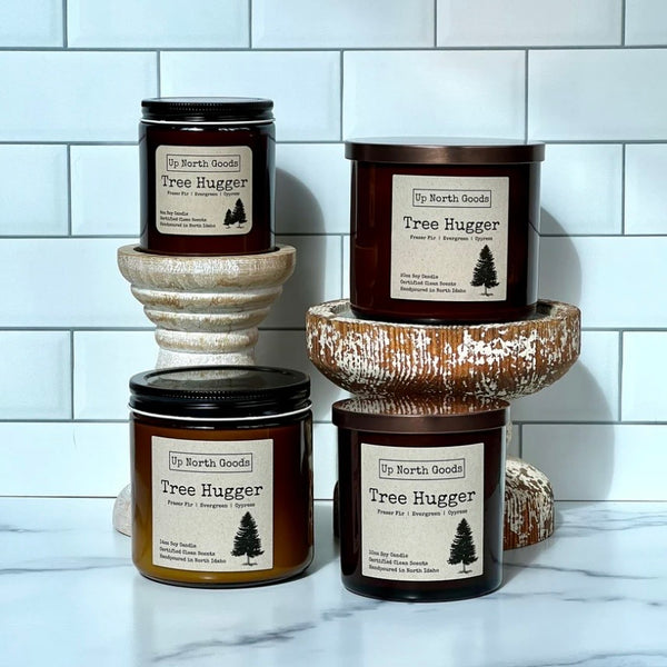Up North Goods 8oz Soy Candles, Assorted Scents Including Huckleberry