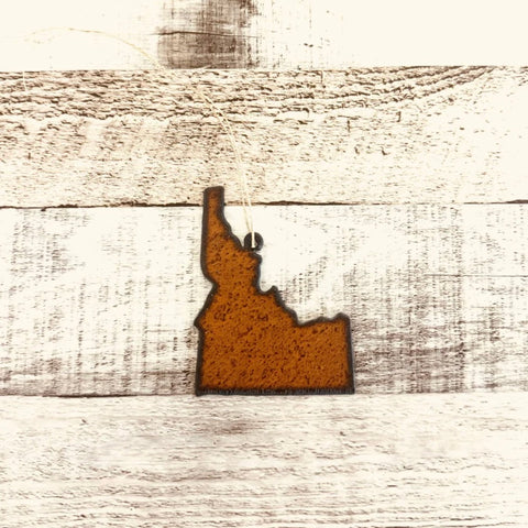 Idaho Rustic Metal Iron Ornament